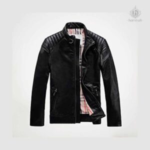 Veins Men Solid Biker/Riding Jacket