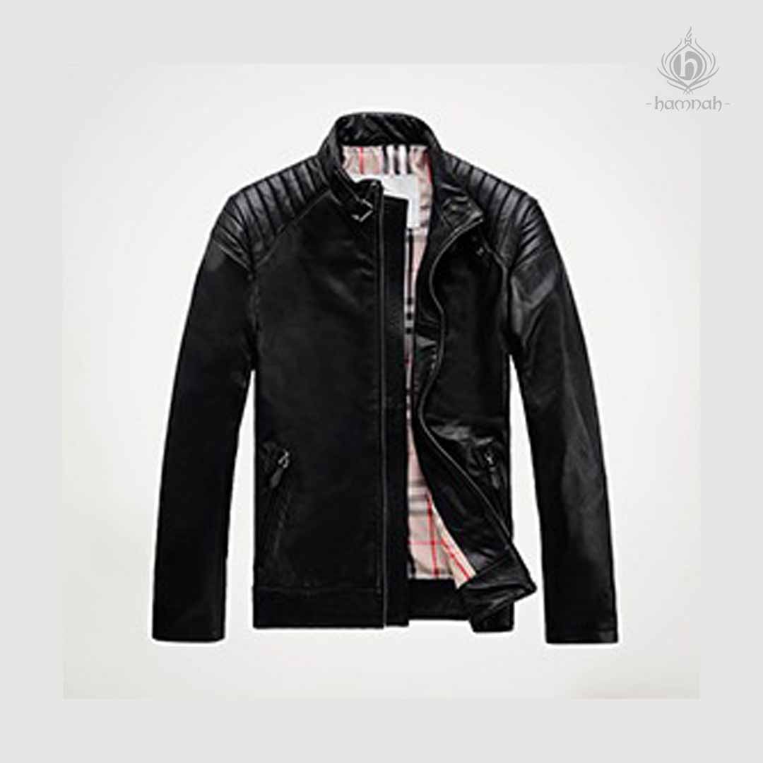 Veins Men Solid Biker/Riding Jacket