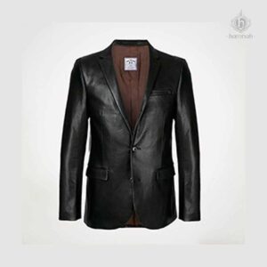 Leather Jacket Men Spring Autumn Solid Color