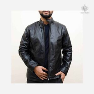 Men’s Middle-aged Autumn and Winter Leather Jacket