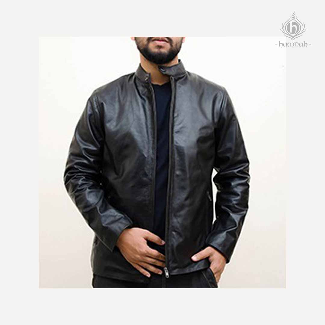 Men's Middle-aged Autumn and Winter Leather Jacket