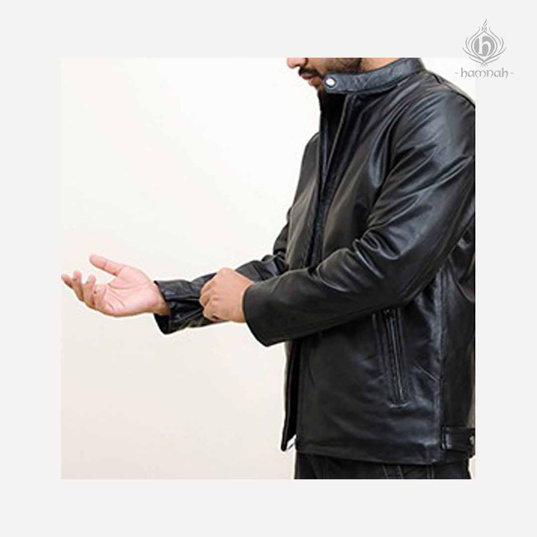 Men's Middle-aged Autumn and Winter Leather Jacket