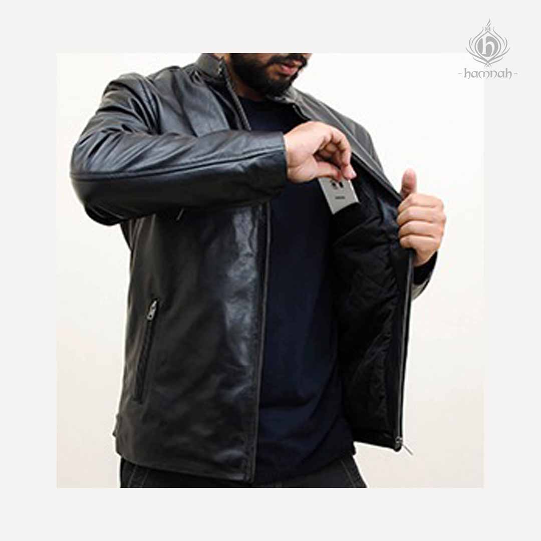 Men's Middle-aged Autumn and Winter Leather Jacket