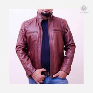 Men’s PU Leather Motorcycle Jacket