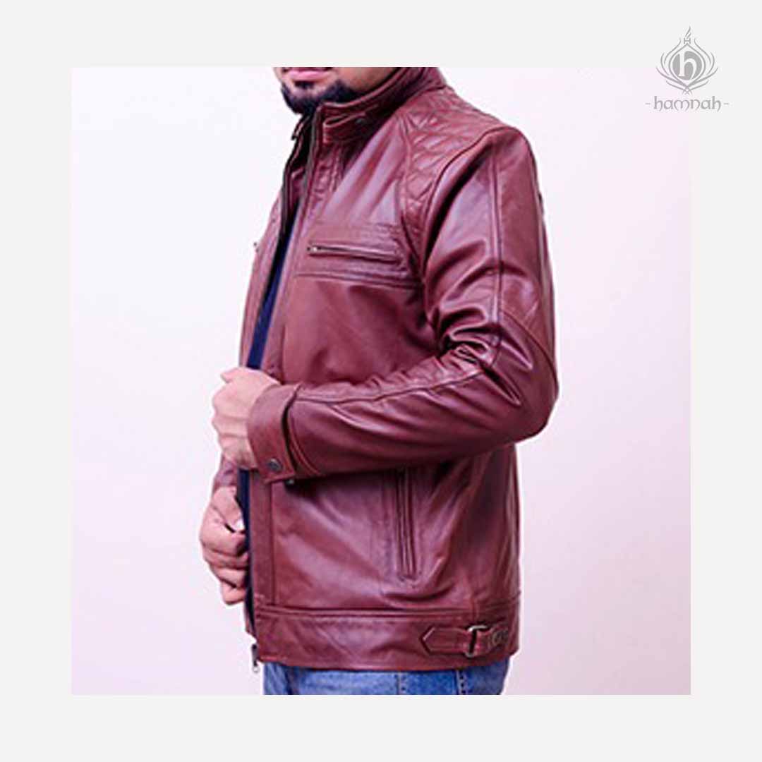Men's PU Leather Motorcycle Jacket