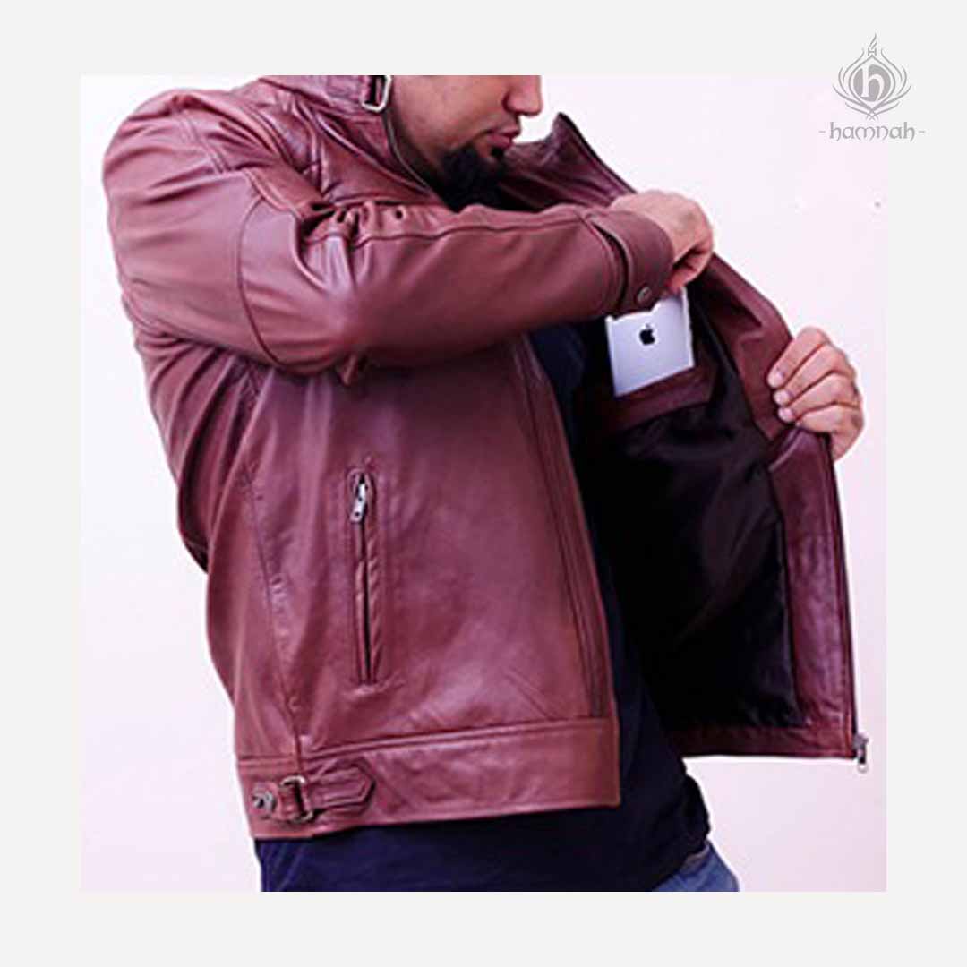 Men's PU Leather Motorcycle Jacket